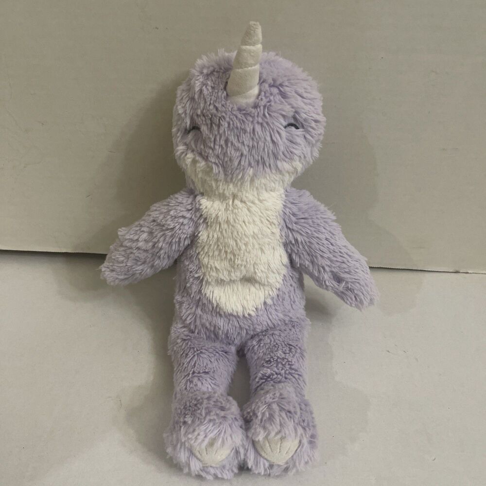 Thistle Narwal Slumberkins Plush Purple Stuffed Animal 14”